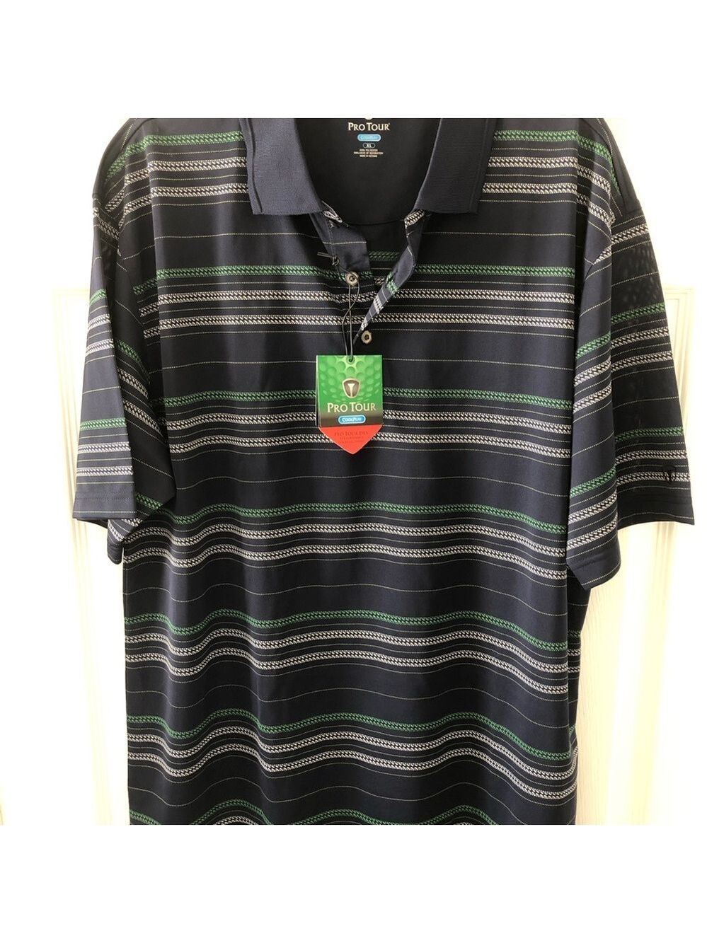 Mens XL Pro Toyr Performance Cool Play Golf Shirt NWT Peacoat Wicking Fabric